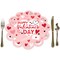 Big Dot of Happiness Happy Valentine’s Day - Valentine Hearts Party Round Table Decorations - Paper Chargers - Place Setting For 12